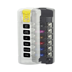 <span class=keywords><strong>BlueSea</strong></span> Systems 5035 ST Bloc de fusibles à lame 6 circuits indépendants avec couvercle - Product Image 6