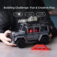 Voiture de sport technique télécommandée en plastique Senbao, jouet de construction à assembler pour les 14 ans et plus, simulation de difficulté élevée