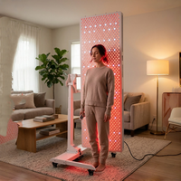 Appareil de luminothérapie rouge sur pied à 7 canaux pour soulagement des douleurs corporelles, des articulations et des genoux, infrarouge, pour usage domestique et clinique