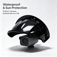 Cubierta para Cámara CCTV Impermeable IP66 para Exteriores, Soporte de Plástico ABS Universal, Caja de Protección contra Lluvia y Sol