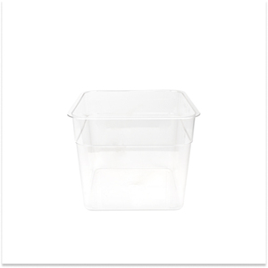 12 Qt Square Clear Plastic <b>Refrigerator</b> Prep <b>Container</b> Box for Restaurant Kitchen Supply BPA Free Dishwasher Safe Stackable New - Product Image 2