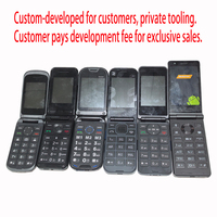Téléphone à clapet Android ODM à écran tactile, double SIM 4G VoLTE, compatible tous opérateurs, version personnalisable Kohser