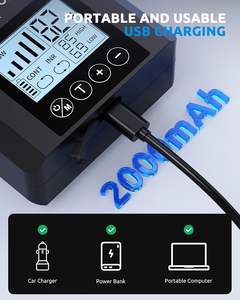 Seaoura SR-206 휴대용 미니 소형 배터리 구동 2구 디지털 온도계 기포 무소음 스마트 어항 산소 펌프 - Product Image 2