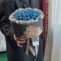 Bouquet de roses éternelles naturelles préservées, fait main, nouveau design populaire, pour mariage, Noël et Thanksgiving – Direct Usine