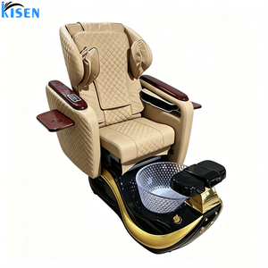 Silla de spa portátil de lujo para manicura y pedicura KISEN Modern Luxury Beauty, juego de silla y mesa para pedicura sin tuberías. - Product Image 4