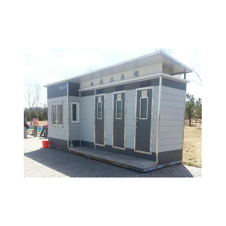 Venda por atacado pequeno modular móvel ao ar livre banheiro e banheiro público portátil