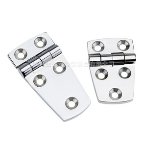 Stainless Steel Furniture Hinge 4 Hole Surface Mount Industrial Design Antirust For Home Office Use - Product Image 2