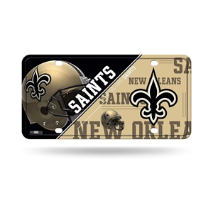 32 NFLteams Football Personnalisé New Orleans Saints Métal Auto Tag Aluminium Plaque D'immatriculation De Voiture En Aluminium Idéal pour Camion/Voiture/SUV - Product Image 1
