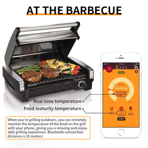 Nouveauté Thermomètre alimentaire de cuisine rechargeable par USB Mini thermomètre de <span class=keywords><strong>barbecue</strong></span> sans fil <span class=keywords><strong>Sonde</strong></span> en acier inoxydable - Product Image 2