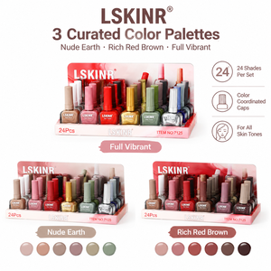 24 Colors <b>Nail</b> <b>Polish</b> Set with Display Box <b>Quick</b> <b>Dry</b> Glossy Color Matched Cap Salon Retail Wholesale OEM Private Label - Product Image 2