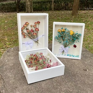 Marco de Fotos <span class=keywords><strong>3D</strong></span> con Relleno, Diseño Floral Ecológico Hecho a Mano, Caja de Regalo con Efecto de Sombra <span class=keywords><strong>3D</strong></span> - Product Image 3