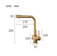 Robinet de cuisine monocommande rotatif à 360° en céramique et acier inoxydable nickel brossé, design classique, mitigeur eau chaude/froide pour hôtel