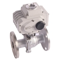 Vanne à boisseau sphérique électrique en acier inoxydable 304/316L à performance d'étanchéité excellente pour milieux aqueux, OEM ISO9001/CE