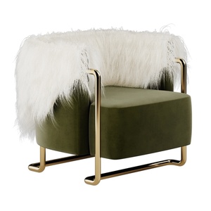 <span class=keywords><strong>Fauteuil</strong></span> Max en <span class=keywords><strong>peau</strong></span> <span class=keywords><strong>de</strong></span> <span class=keywords><strong>mouton</strong></span>, fabriqué à la main, <span class=keywords><strong>de</strong></span> style contemporain et luxueux, prix d'usine, <span class=keywords><strong>pour</strong></span> salon, chambre, bar, meubles - Product Image 3