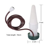 Pot de fleurs facile à utiliser, système d'irrigation goutte à goutte automatique en céramique avec capteur, cône d'irrigation goutte à goutte, pot de jardin, kit d'arrosage automatique