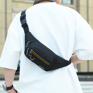 Men's Waist Bag Oxford Cloth 35cmx13cmx6cm Durable Outdoor Sports Crossbody Bag Gray Black Military Green Blue - Product Image 3