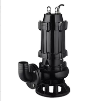 Pompe à eaux usées submersible avec broyeur 5,5 CV en fonte, résistante à la corrosion, anti-colmatage, pour le rejet de particules solides en élevage