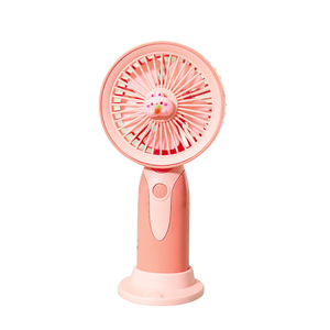 Cartoon Character Handheld <b>Fan</b> 5W DC Motor Rechargeable Battery Desktop <b>Stand</b> With Detachable Base For Indoor Use - Product Image 5