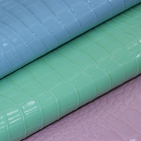 Tissus en similicuir de qualité supérieure, cuir artificiel gaufré crocodile pour la fabrication de sacs