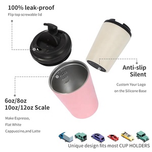 Custom 12oz Stainless Steel <b>Coffee</b> Mug LED Temperature Display Vacuum Insulated Leak-Proof BPA Free Handle Lid Logo Printing - Product Image 4