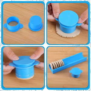 Nuevo Set de Moldes Circulares para Pasteles y Galletas con Bandeja, Utensilios de Repostería de Plástico con Bloques de Color - Product Image 5