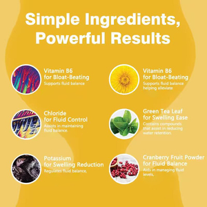 Capsules de soutien urinaire à force maximale : Réduisent la rétention d'eau, supplément de feuilles de pissenlit, capsules Water Away avec vitamine B6 - Product Image 6