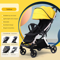 Poussette bébé 3 en 1, pliable, légère, avec cadre en acier inoxydable de luxe, pour les voyages, capacité de charge de 20 kg, pour avion, bébé de 0 à 3 ans