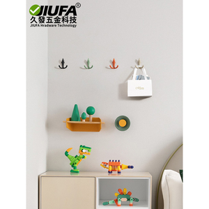 Jiufa Dolphin Shape <b>Wall</b> Hook Gold Black Matte Finish Garment Hook For Entryway Doorway Use - Product Image 3