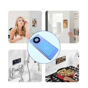 Силиконовая подставка-держатель для телефона на присоске с УФ-печатью, рекламная, для использования без рук, игрушка-антистресс, держатель для зеркала и душа, для видеосъемки и селфи - Product Image 5