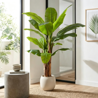 Arbre bananier artificiel de haute qualité de 190 cm, plante artificielle de type bonsaï, vente en gros de plantes artificielles pour la maison, le jardin, le bureau, décoration