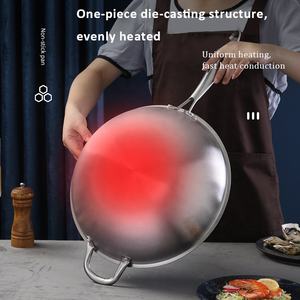 Sartén Antiadherente, Mejor Precio, Asado, Acero Inoxidable con Diseño de Panal, Wok - Product Image 5