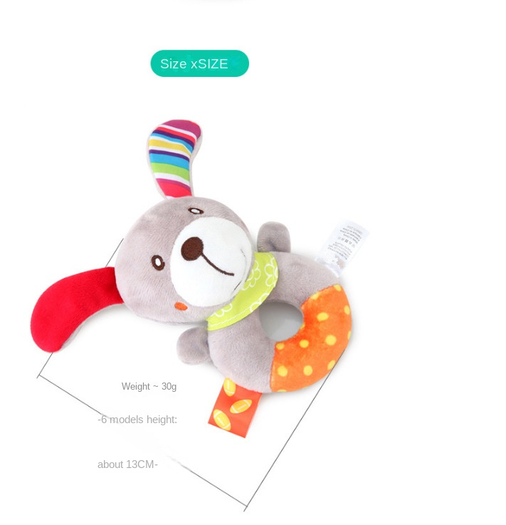 Baby Plush Cute Animal Educational Toy Handbell