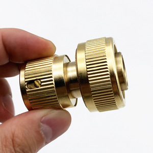Raccord rapide en laiton de 3/4 pouces pour tuyau d'arrosage, outils d'arrosage, installation facile - Product Image 4