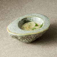Bol à soupe créatif en céramique Esanjoy pour restaurants décontractés et gastronomiques, en porcelaine réactive à changement de couleur, de la gamme Hôtellerie