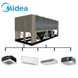 Midea T1/T3 250TON çevre dostu vidalı tip hava soğutmalı AC vida soğutucu tarım ve balık için derneği