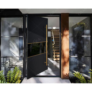 Porta de Entrada Frontal Moderna Estilo Americano Grandsea Última Porta de Segurança Externa em Alumínio Fundido para Apartamentos e Vilas - Product Image 2