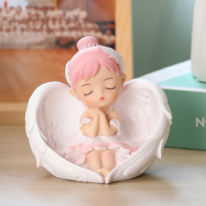 Poupée Bella Ballet Girl en PVC, figurine d'ange, décoration mignonne de dessin animé pour voiture, maison, ornement de pâtisserie - Product Image 3