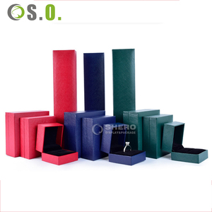 Cajas de Joyería de Piel Sintética PU de Primera Calidad, Color Verde y Rojo, Personalizadas, para Collares, Pulseras, Anillos y Pendientes, Venta al Por Mayor - Product Image 3
