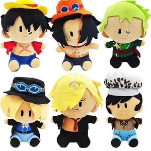 EZBABY - Peluche <span class=keywords><strong>de</strong></span> <span class=keywords><strong>Luffy</strong></span> <span class=keywords><strong>de</strong></span> 20 cm, Chopper, Sanj, Zoro, Law, Ace, Sabo, <span class=keywords><strong>Almohada</strong></span> <span class=keywords><strong>de</strong></span> Peluche, Muñeco <span class=keywords><strong>de</strong></span> Peluche para Niños - Product Image 1