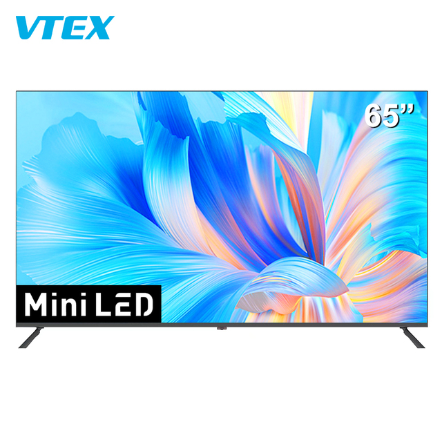 55 65 Inch Super Bright Mini Led Qled Panel Tv Sets Digital Dvbt2 Atsc Widescreen Ultra Hd Android Television Uhd 4K Smart Tv