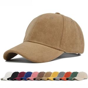 Wholesale Pure Color Suede Baseball <b>Cap</b> for Men <b>Women</b> Fashion Sunshade Breathable Autumn and Winter Cotton Couple Baseball <b>Cap</b> - Product Image 1