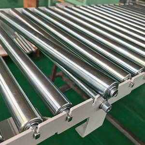 Sanayi için yeni yerçekimi rulo masa konveyör isıya dayanıklı PVC alüminyum paslanmaz çelik malzemeler - Product Image 6