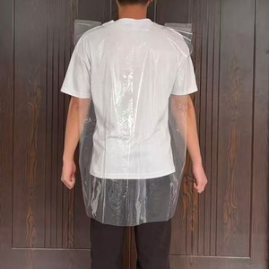 Custom-made <b>disposable</b> <b>aprons</b>, waterproof plastic <b>aprons</b>, transparent PE, popular in foreign trade, suitable for painting, - Product Image 2