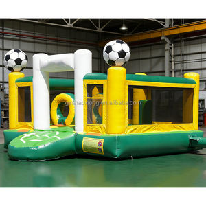 Çocuklar İçin Ticari Açık Hava Zıplama Şatosu Partisi, Futbol Temalı Şişme Oyun Parkı, Kaydıraklı Şişme Oyun Evi - Product Image 4