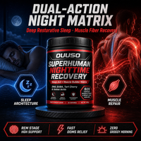 OUUSO Poudre instantanée ZMA 200g pour la récupération musculaire nocturne et le soutien du sommeil, libération naturelle de la sécrétion, énergie des fibres musculaires nocturnes