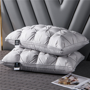 Wholesale Luxury 100% Cotton Goose Down <strong>Pillow</strong> Certificated <strong>Soft</strong> Down Feather <strong>Pillow</strong> for All Ages - Product Image 5