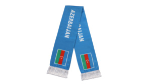 Nouveau produit : Écharpes personnalisées avec drapeau du club de supporters et de fans, caractéristiques de l'Azerbaïdjan - Product Image 2