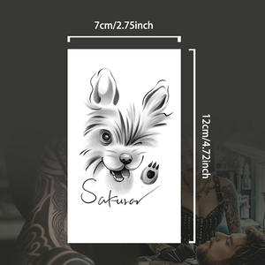 Tatuaje Temporal Impermeable y Resistente al Sudor, Semipermanente, Dura 2 Semanas, Realista, a Base de Hierbas, Anti-fricción, para Mano y <span class=keywords><strong>Brazo</strong></span> - Product Image 5