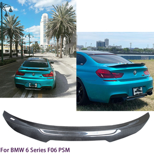 For 6 Series F06 Psm /F13 2Door Coupe M6 PSM Style Carbon Fiber <b>Rear</b> <b>Spoiler</b> Trunk Wing 2011-2018 - Product Image 2