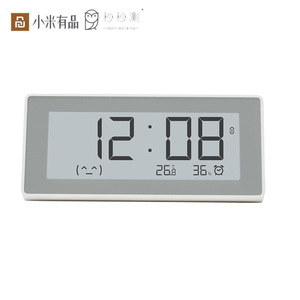 Reloj inteligente con termómetro, higrómetro, pantalla de tinta electrónica, reloj despertador digital para el hogar, oficina, habitación de bebé, con control por aplicación. - Product Image 4